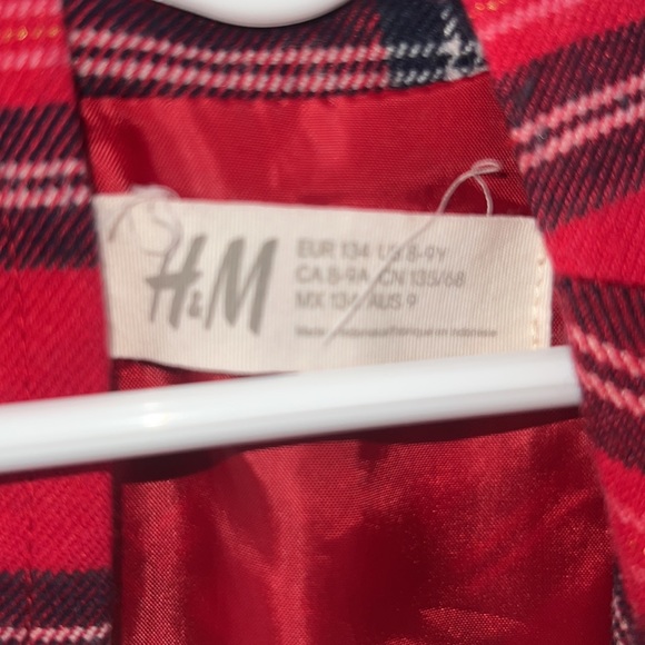 Plaid Christmas Dress with Pockets, H&M size 8-9yo - Picture 3 of 5